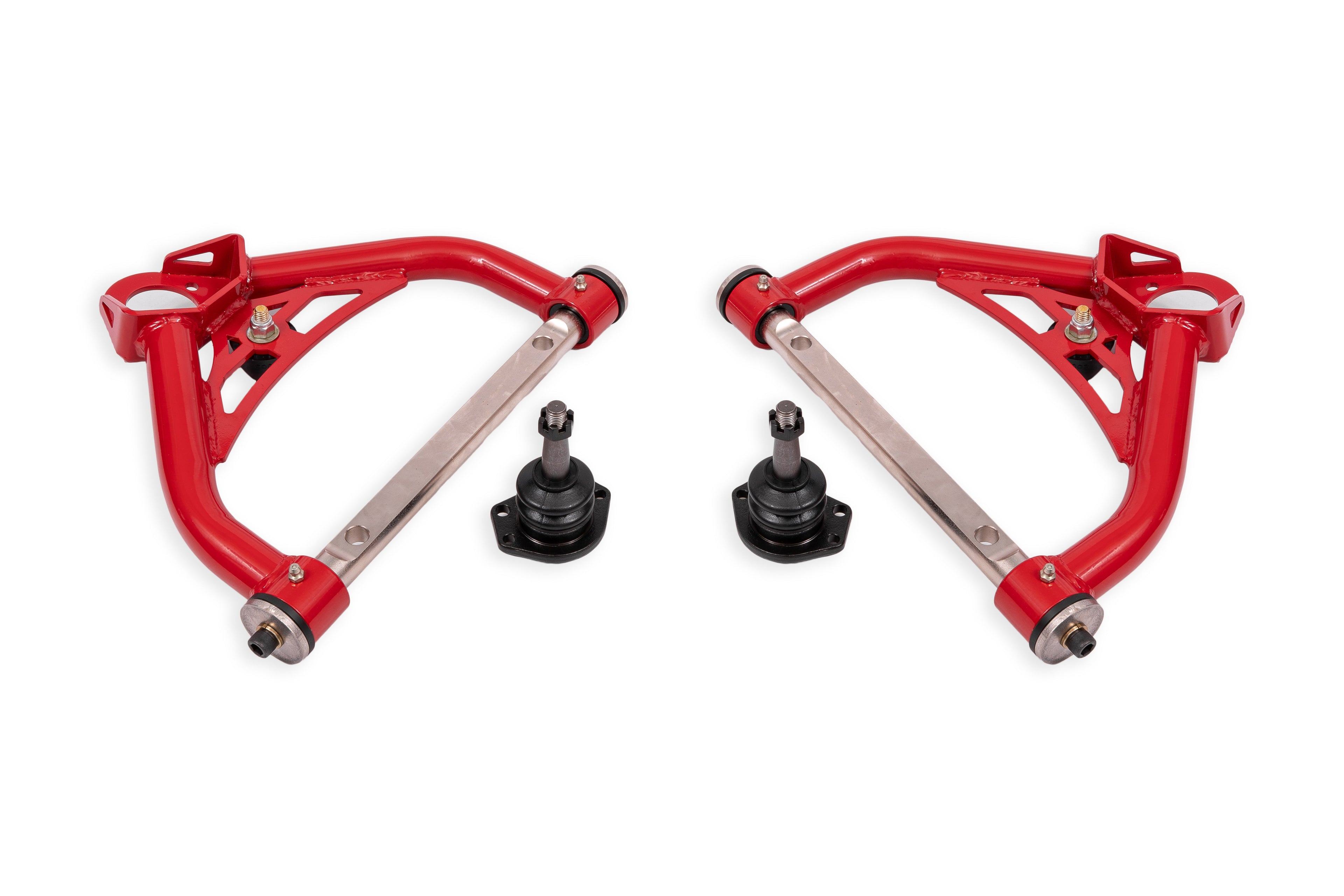 BMR Suspension BMR 70-81 Chevrolet Camaro Non-Adj. Upper A-Arms w/ 0.5in Tall Ball Joint (Delrin) - Red AAU322R