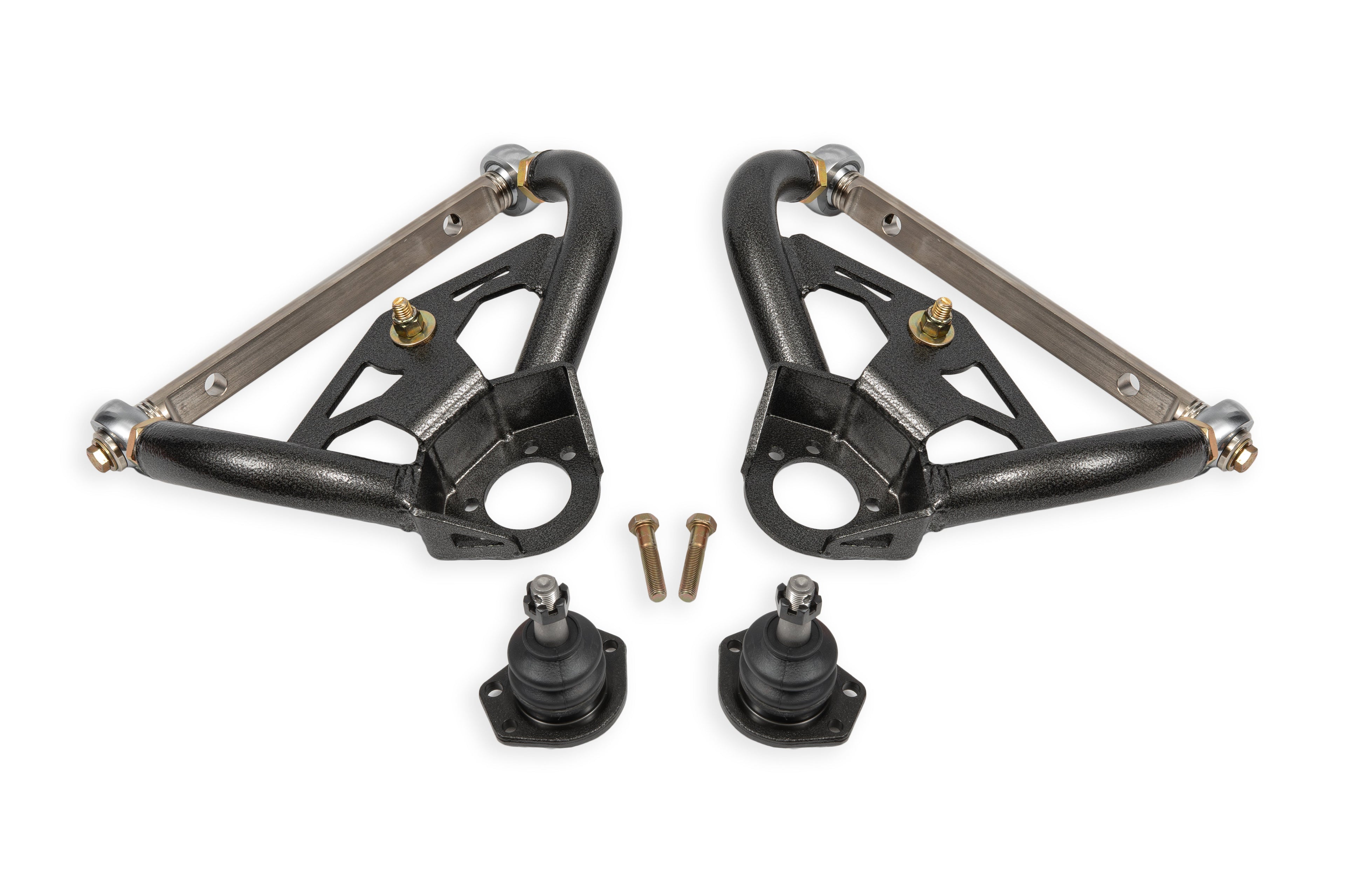 BMR Suspension BMR 78-87 GM G-Body Adjustable Upper A-Arms Standard Ball Joint - Black Hammertone AAU463H
