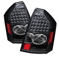 SPYDER Xtune Chrysler 300C 05-07 LED Tail Lights Black ALT-JH-C305-LED-BK 9027512