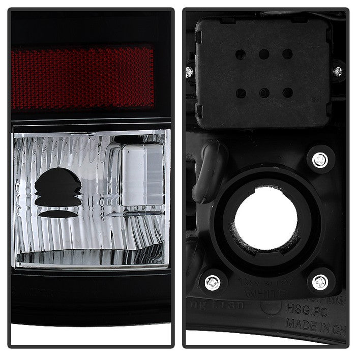 SPYDER Xtune Dodge Ram 07-08 1500 LED Tail Lights w/ LED 3rd Brake Lamps- Black ALT-JH-DR07-LED-SET-BK 9032790
