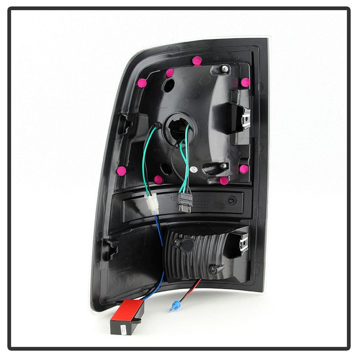 SPYDER xTune Dodge Ram 1500 09-14 - C Shape LED Tail Lights- Black Smoked ALT-JH-DR09-LED-CS-BSM 9036385