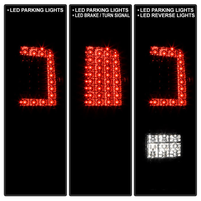 SPYDER xTune Dodge Ram 1500 09-14 - Incandescent Only C Shape LED Tail Lights- Smoked ALT-JH-DR09-LED-CS-SM 9036408