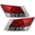 SPYDER 08-12 Honda Accord 4Dr OEM Style Tail Lights -Set - Red Clear (ALT-JH-HA084D-OE-RC) 9054693