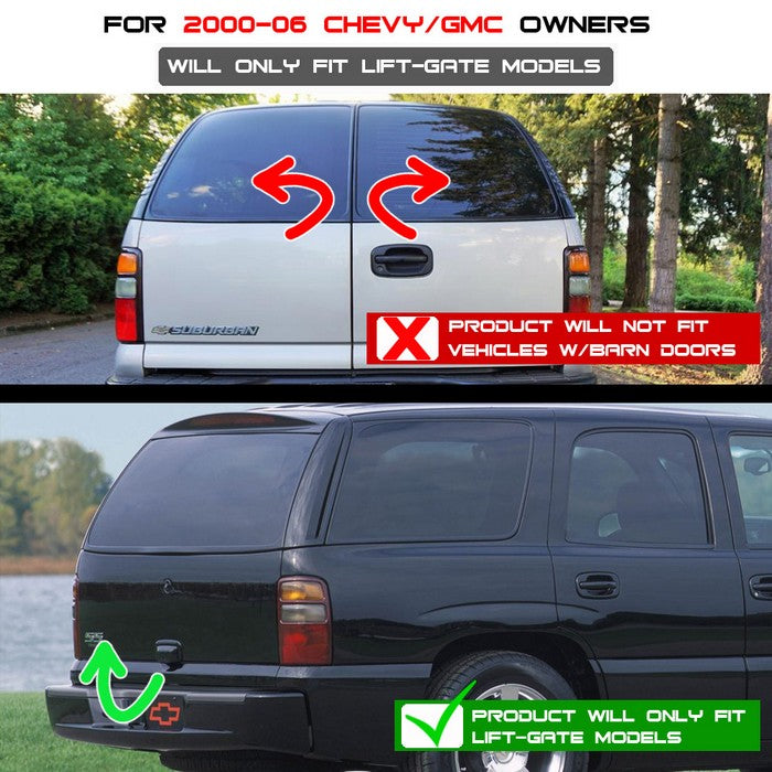 SPYDER Xtune GMC Yukon Denali/Denali Xl 01-06 Version 2 C Shape LED Tail Lights Black ALT-ON-CD00-G2-LED-BK 5081490