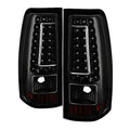 SPYDER Xtune Chevy Silverado 1500-2500-3500 03-06 C-Shape LED Tail Lights Black ALT-ON-CS03-G2-LED-BK 5081261