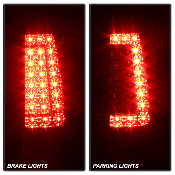 SPYDER Xtune Chevy Silverado 1500-2500-3500 03-06 C-Shape LED Tail Lights Red Clear ALT-ON-CS03-G2-LED-RC 5081285