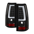 SPYDER xTune 03-07 Chevrolet Silverado 1500/2500 Version 3 LED Tail Lights - Black (ALT-ON-CS03V3-LBLED-BK) 9048708