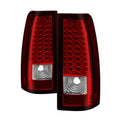 SPYDER Xtune Chevy Silverado 1500/2500/3500 99-02 LED Tail Lights Red Clear ALT-ON-CS99-LED-RC 5008831