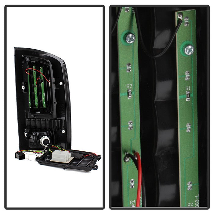 SPYDER xTune 02-06 Dodge Ram 1500 Light Bar LED Tail Light - Black Smoke (ALT-ON-DRAM02V3-LBLED-BSM) 9040269
