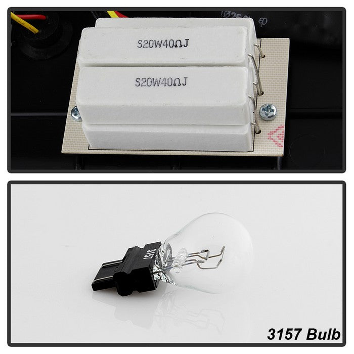SPYDER xTune 02-06 Dodge Ram 1500 Light Bar LED Tail Light - Red Clear (ALT-ON-DRAM02V3-LBLED-RC) 9040276