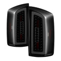 SPYDER xTune 07-08 Dodge Ram 1500 Light Bar LED Tail Lights - Blk Smoke ALT-ON-DRAM06-LBLED-BSM 9044007