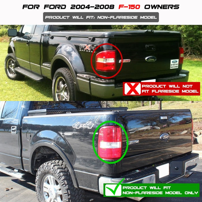 SPYDER Xtune Ford F150 Styleside 04-08 (Not Fit Heritage & SVT) LED Tail Lights Smoke ALT-ON-FF15004-LED-SM 5012920