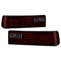SPYDER Xtune Ford MUStang 87-93 LED Tail Lights Red Smoke ALT-ON-FM87-LED-RS 5012999