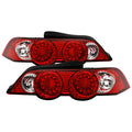 Spyder Acura RSX 02-04 LED Tail Lights Red Clear ALT-YD-ARSX02-LED-RC 5000385