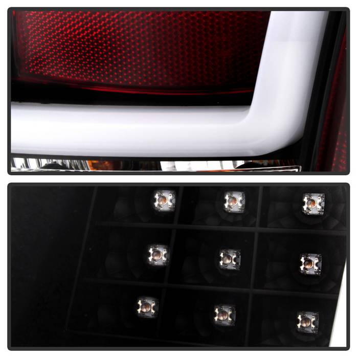 Spyder Chrysler 300C 05-07 V2 Light Bar LED Tail Lights - Black ALT-YD-C305V2-LED-BK 5083357