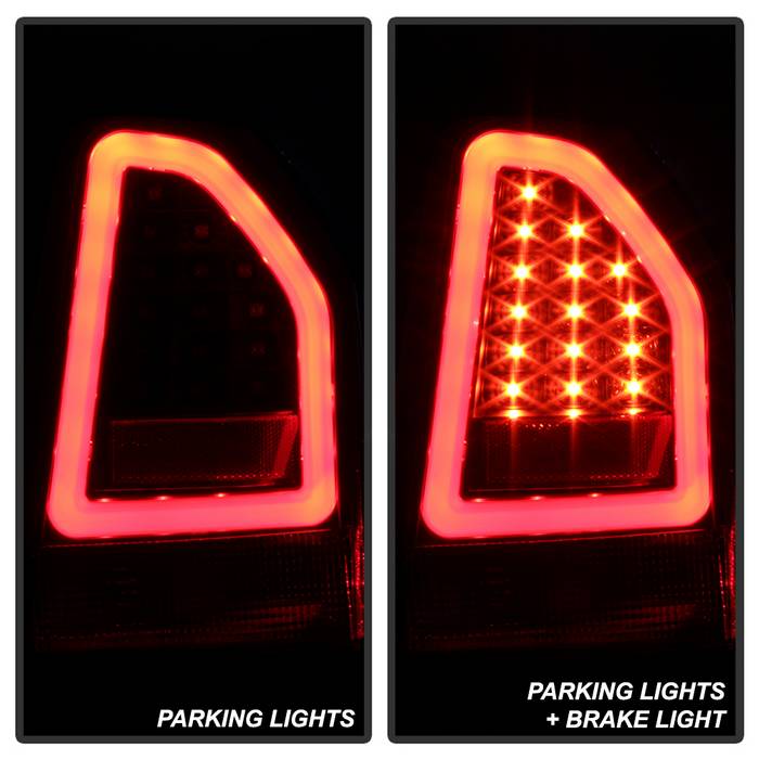 Spyder Chrysler 300C 08-10 V2 Light Bar LED Tail Lights - Black ALT-YD-C308V2-LED-BK 5083388