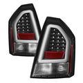 Spyder Chrysler 300 05-07 V2 Light Bar LED Tail Lights - Black ALT-YD-CHR305V2-LED-BK 5083326