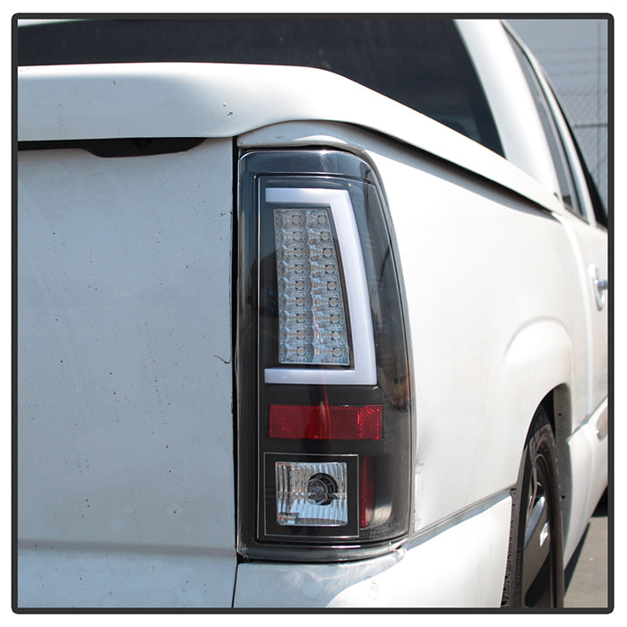 Spyder Chevy Silverado 1500/2500 03-06 Version 2 LED Tail Lights - Black ALT-YD-CS03V2-LED-BK 5081919