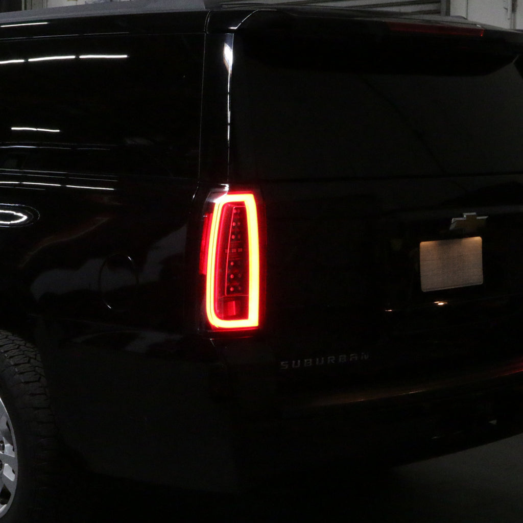 Spyder Chevy Tahoe / Suburban 15-17 Light Bar LED Tail Lights - Black (ALT-YD-CTA15-LED-BK) 5084583