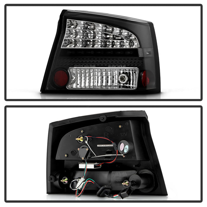 Spyder Dodge Charger 06-08 LED Tail Lights Black ALT-YD-DCH05-LED-BK 5002273