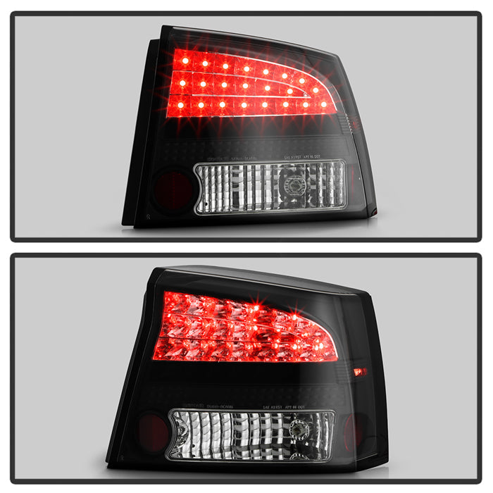 Spyder Dodge Charger 06-08 LED Tail Lights Black ALT-YD-DCH05-LED-BK 5002273