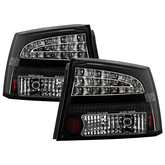 Spyder Dodge Charger 06-08 LED Tail Lights Black ALT-YD-DCH05-LED-BK 5002273