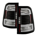 SPYDER Dodge RAM 1500 19-21 Factory LED Model LED Tail Lights - Red Clear ALT-YD-DR19LED-SEQ-BK 5088505