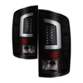 Spyder 07-09 Dodge Ram 2500/3500 V3 Light Bar LED Tail Lights - Blk Smoke ALT-YD-DRAM06V3-LBLED-BSM 5084279