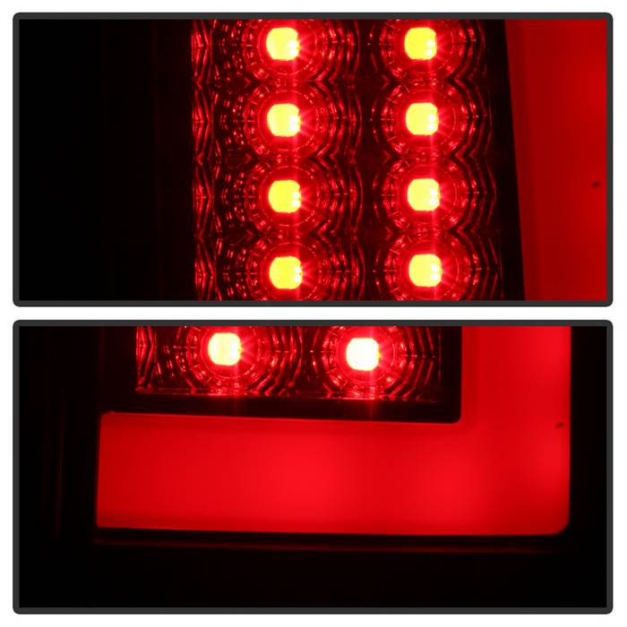 Spyder 07-09 Dodge Ram 2500/3500 V3 Light Bar LED Tail Lights - Blk Smoke ALT-YD-DRAM06V3-LBLED-BSM 5084279