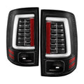 Spyder Dodge Ram 2013-2014 Light Bar LED Tail Lights - All Black ALT-YD-DRAM13V2-LED-BKV2 5085931