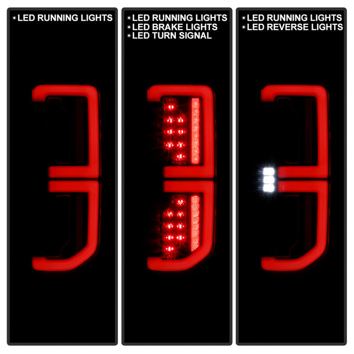 SPYDER 21-23 Ford Bronco Factory LED Model LED Tail Lights (ALT-YD-FB21-LED-BK) 5088758