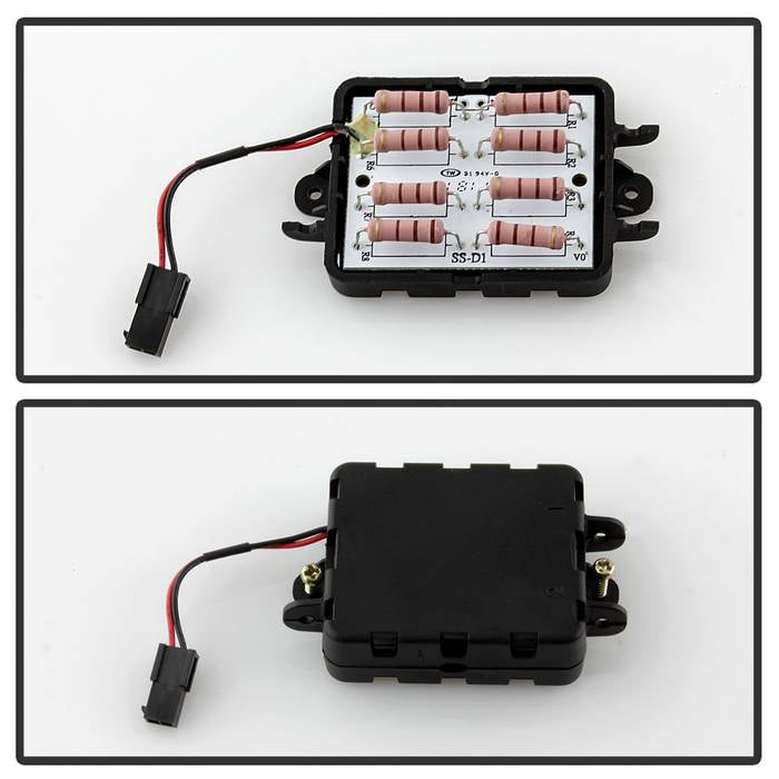 Spyder 04-08 Ford F-150 Projector Tail Lights - Light Bar DRL LED - Black ALT-YD-FF15004V2-LBLED-BK 5084170