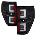 Spyder 09-14 Ford F150 V2 Light Bar LED Tail Lights - Black (ALT-YD-FF15009V2-LBLED-BK) 5084200