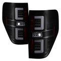 Spyder 09-14 Ford F150 V2 Light Bar LED Tail Lights - Blk Smoke (ALT-YD-FF15009V2-LBLED-BSM) 5084217