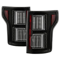 Spyder Ford F150 18-19 - Light Bar LED Tail Lights - All Black ALT-YD-FF15018-LED-BKV2 5085955
