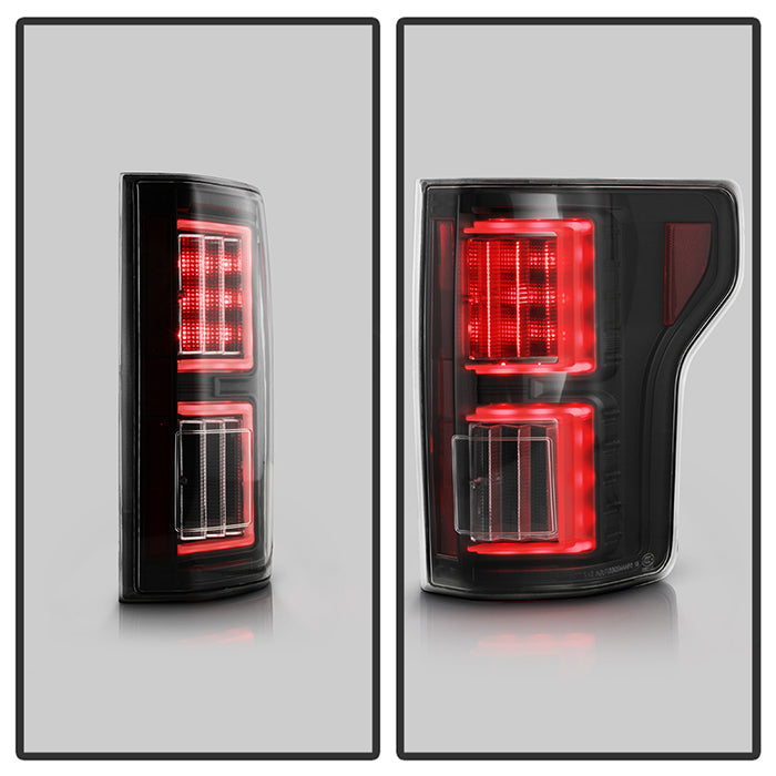 Spyder Ford F150 18-19 - Light Bar LED Tail Lights - All Black ALT-YD-FF15018-LED-BKV2 5085955