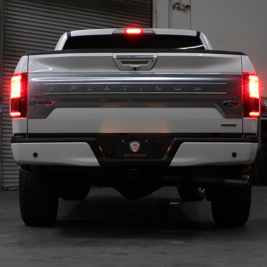 SPYDER 18-20 Ford F150 w/ Rear Blind Spot LED Tail Lights - Black (ALT-YD-FF15018BS-LED-BK) 5088550