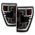 SPYDER 21-23 Ford F150 (Factory Halogent) Light Bar LED Tail Lights - Black (ALT-YD-FF15021HAL-BK) 5088772