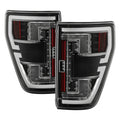 SPYDER 21-23 Ford F150 (Halogen w/ Blind Spot) Full LED Tail Lights - Black (ALT-YD-FF15021HALBS-BK) 5088789