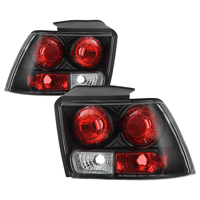Spyder Ford Mustang 99-04 (will not fit the Cobra model)Euro Style Tail Lights Black ALT-YD-FM99-BK 5003669