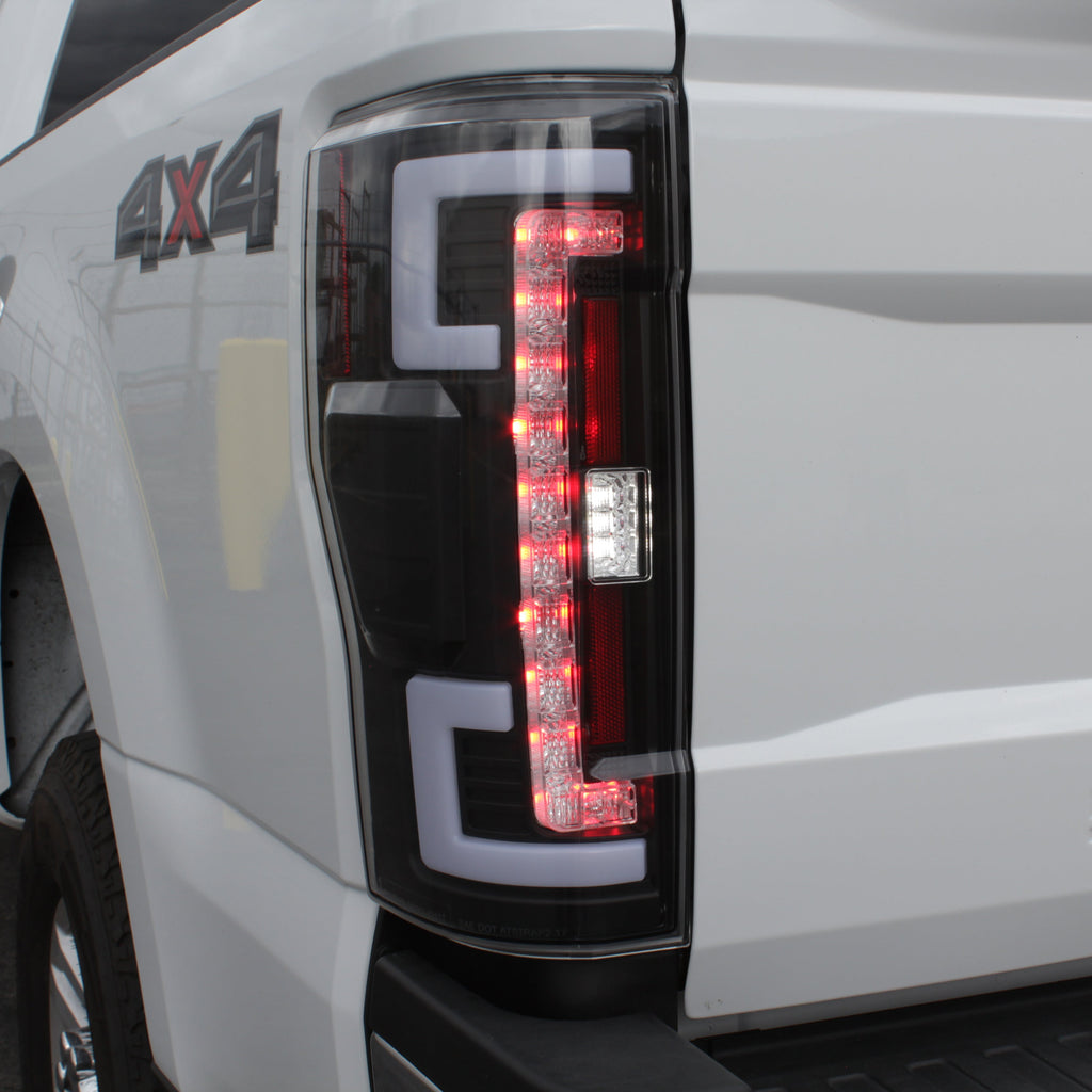 Spyder 17-18 Ford F-250 Super Duty (Excl LED Models) LED Tail Lights - Black (ALT-YD-FS17-LED-BK) 5085580
