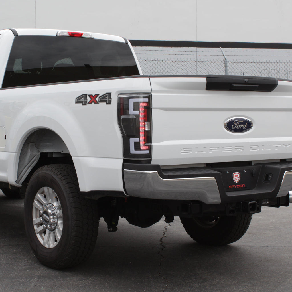 Spyder 17-18 Ford F-250 Super Duty (Excl LED Models) LED Tail Lights - Black (ALT-YD-FS17-LED-BK) 5085580