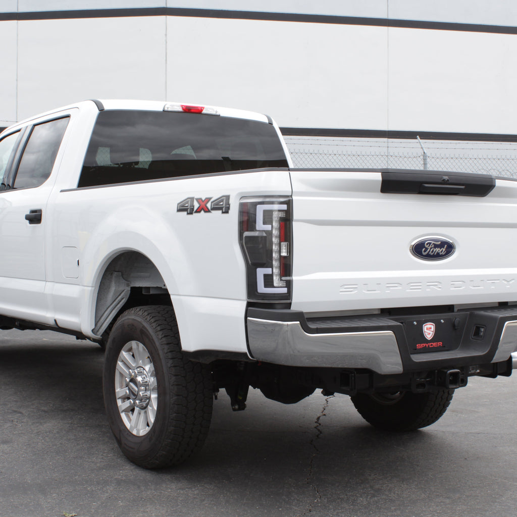 Spyder 17-18 Ford F-250 Super Duty (Excl LED Models) LED Tail Lights - Black (ALT-YD-FS17-LED-BK) 5085580