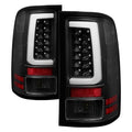 Spyder 07-13 GMC Sierra 1500 V2 Light Bar LED Tail Lights - Black (ALT-YD-GS07V2-LBLED-BK) 5084743