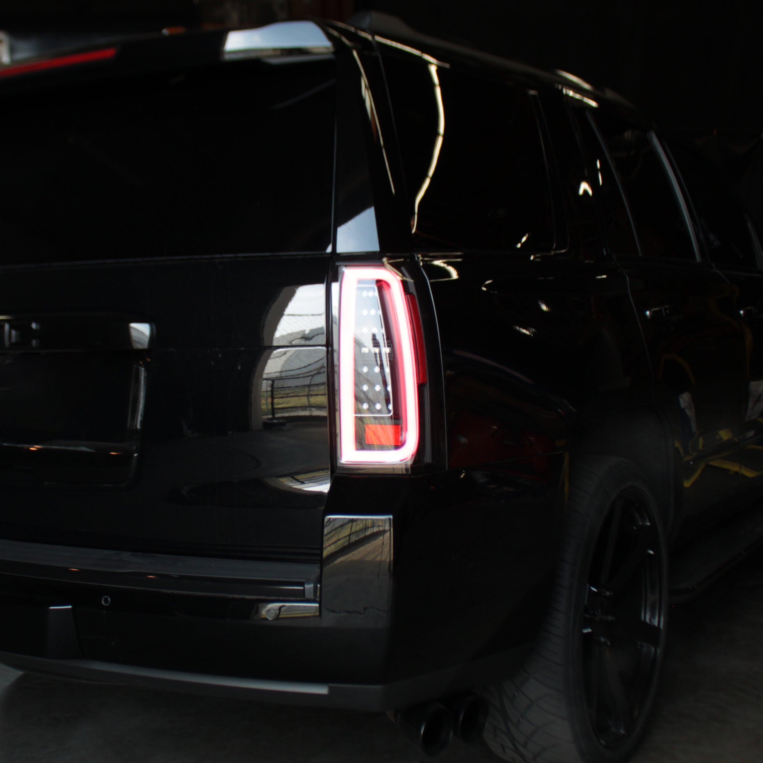 Spyder 15-17 GMC Yukon LED Tail Lights - Black (ALT-YD-GY15-LED-BK) 5085702