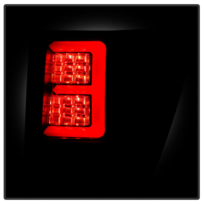 Spyder 07-10 Jeep Grand Cherokee Light Bar LED Tail Lights - Black ALT-YD-JGC07V2-LB-BK 5086655