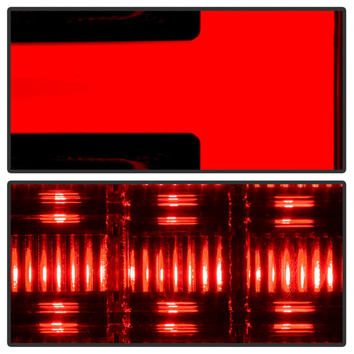 Spyder 07-10 Jeep Grand Cherokee Light Bar LED Tail Lights - Black ALT-YD-JGC07V2-LB-BK 5086655