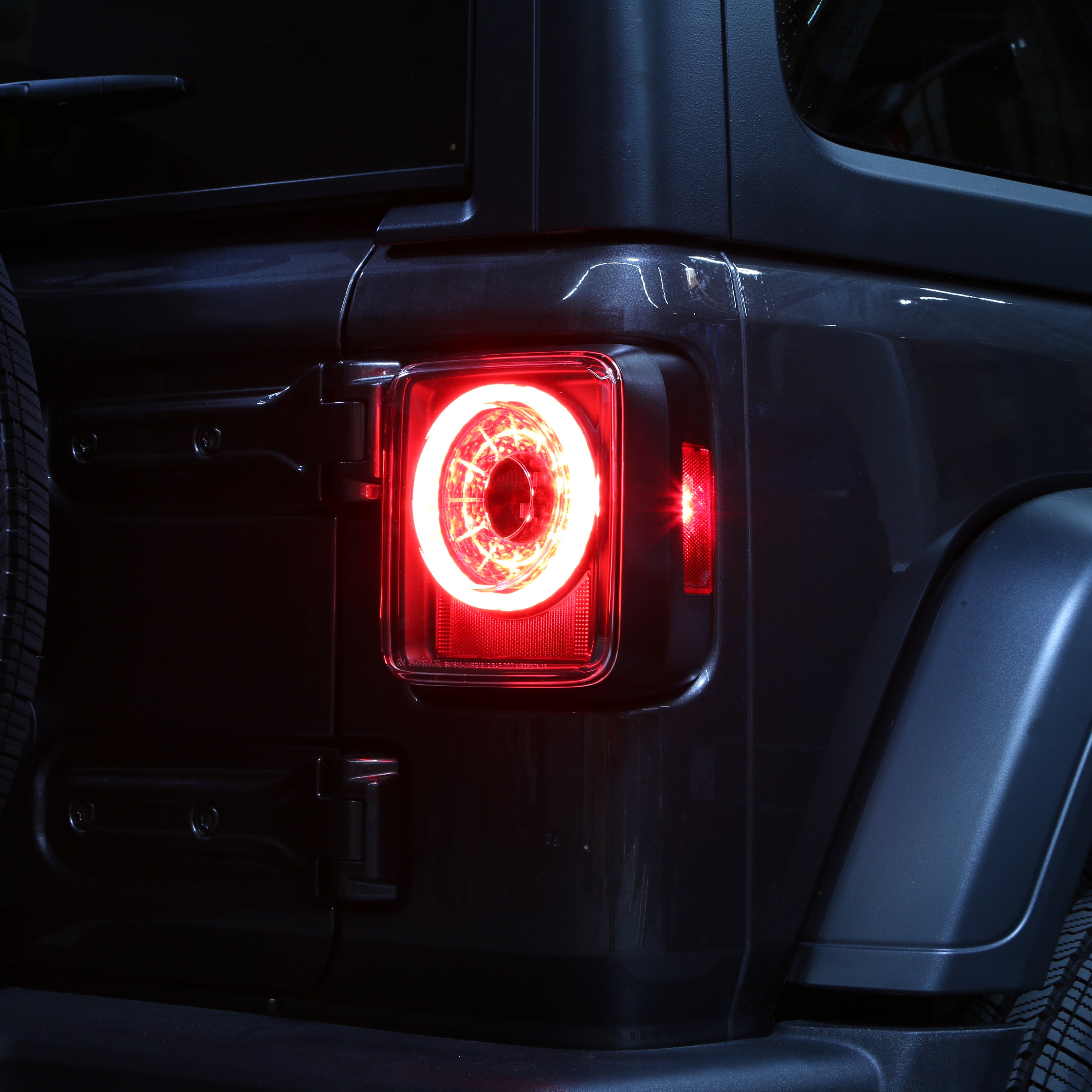 Spyder 19-20 Jeep Wrangler - Full LED Tail Lights - Seq Turn Signal - Black ALT-YD-JW19-SEQ-BK 5086174