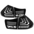 Spyder Lexus RX330/RX350 04-09 LED Tail Lights Black ALT-YD-LRX04-LED-BK 5080837