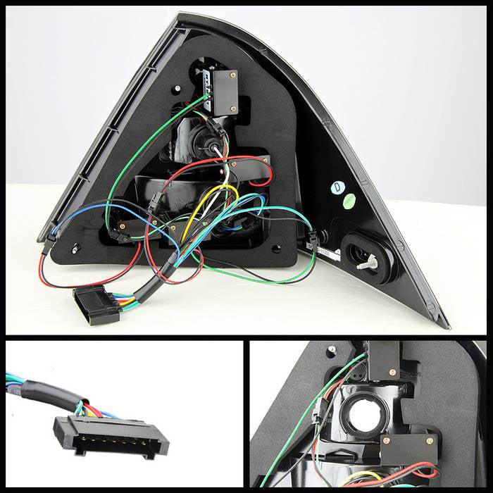 Spyder Mercedes Benz W203 C-Class 05-07 4DR Sedan LED Tail Lights Smoke ALT-YD-MBZC05-LED-SM 5069986